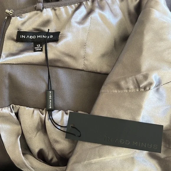 NWT In Add Minus Grey Cami Wrap Dress Beautiful!! - Picture 7 of 9